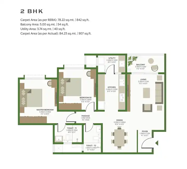 alembic cloud forest 2 bhk floor plan alembic cloud forest 2 bhk floor plan