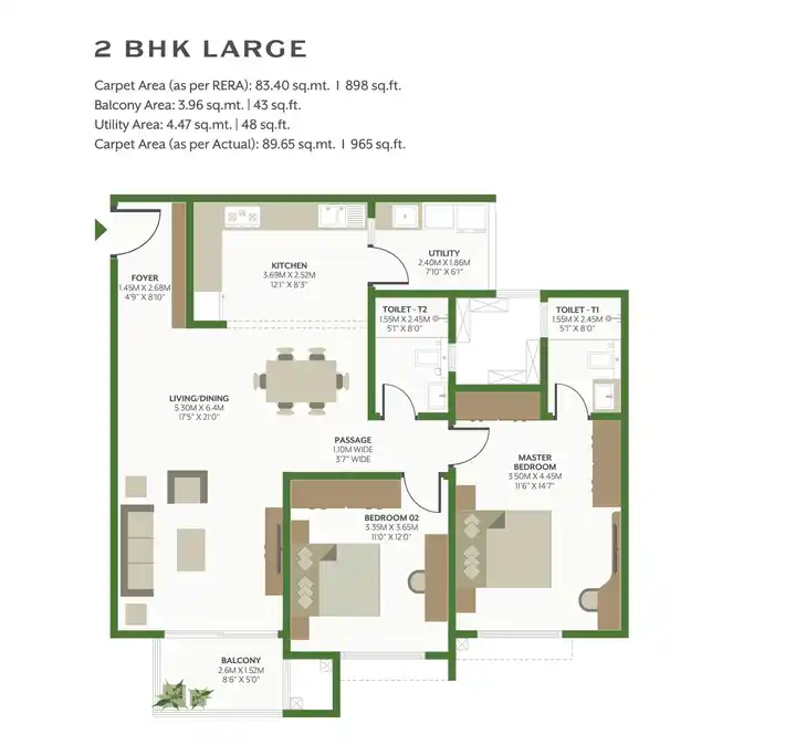 alembic cloud forest 2bhk L floor plan alembic cloud forest 2bhk L floor plan