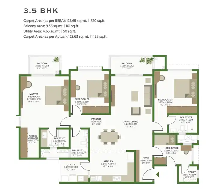 alembic cloud forest 3.5 bhk floor plan alembic cloud forest 3.5 bhk floor plan